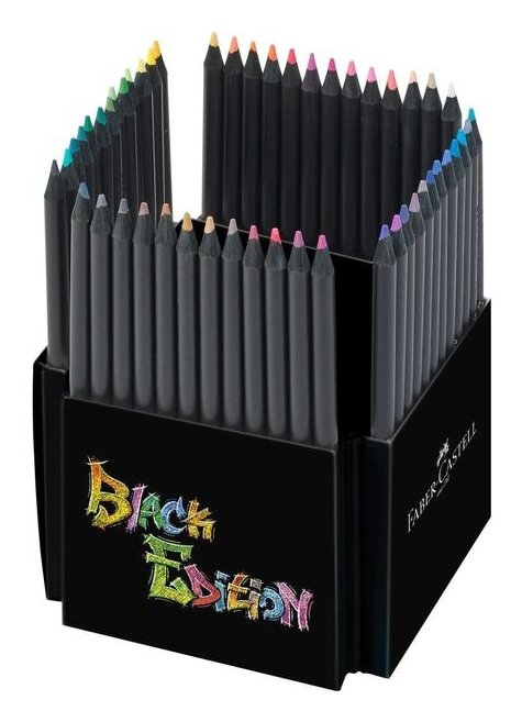 Faber-castell Black Edition Pack 50 Markers Punta Pincel - Ink a Base Colorantes Alimentarios - Colours