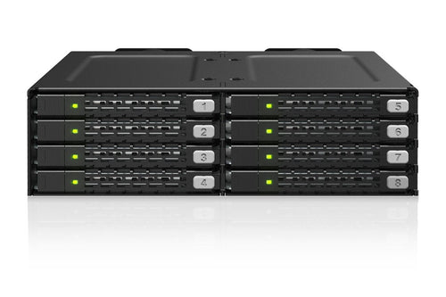 Icy Dock Though Armor MB998V4P-B Black 8-BAY U.2/U.3 NVMe SSD PCIE 4.0 MB998V4P-B — image 1