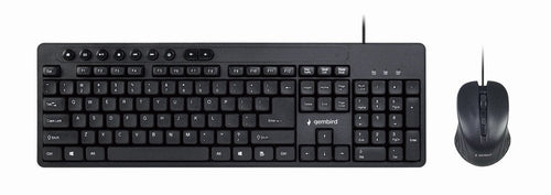 Gembird Kit Keyboard English And Mouse Design Black Ee. Uu. — image 1