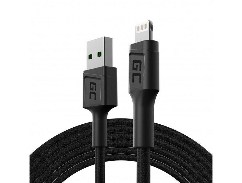 Green Cell Cable Gc Powerstream USB-A - Lightning 200CM Charging Fast Apple 2.4A