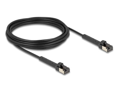 Delock RJ45 Slim Network Cable CAT.6A U FTP Acodable Black 5M — image 1