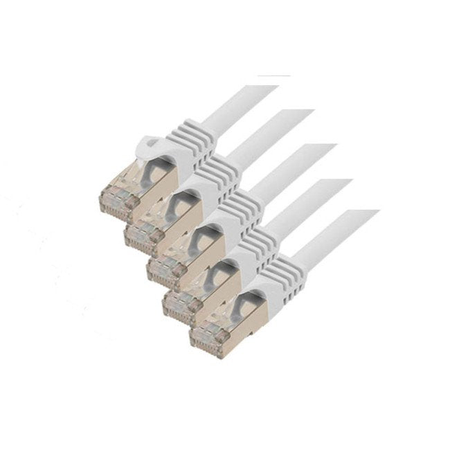 S-conn CAT.7 S/FTP 0.5M Network Cable White 0,5M CAT.7 S/FTP (s-STP)