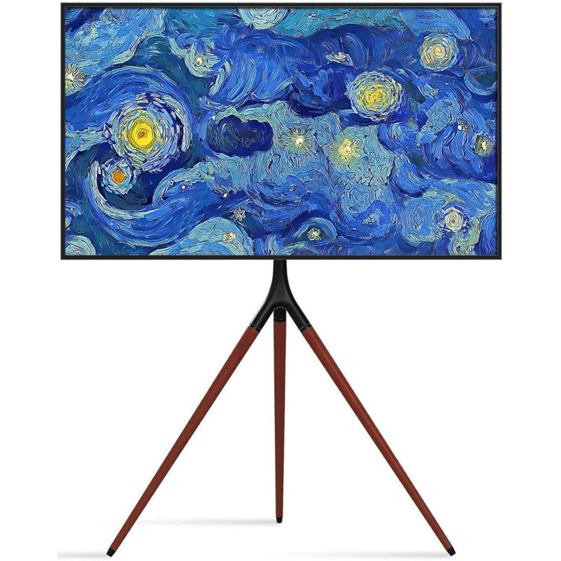 Techly ICA-TR18SAM Soporte Pie Pantalla Plana 165,1CM (65) Soporte Suelo Con Wheels Pantalla Plana Negro Nuez