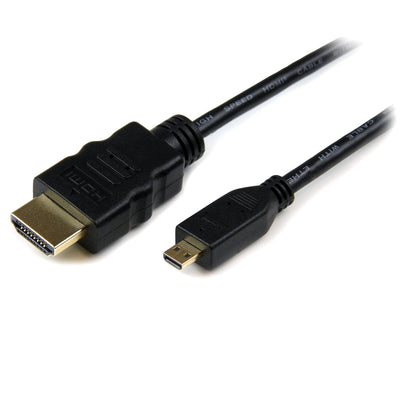 StarTech HDMI Cable a Micro HDMI High Speed With Ethernet 2M Black HDADMM2M — image 1