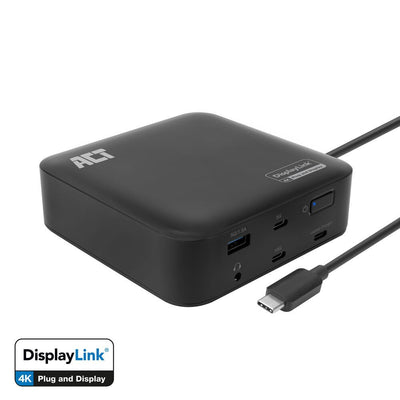 Estación Acoplamiento Universal USB-C 4K, 2 Monitores Hdmi, Displaylink, Model Compacto — image 1
