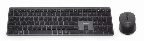 Kit Wireless Keyboard Mouse Retroiluminado Pro Business Slim Diseã? Or Es Black — image 1