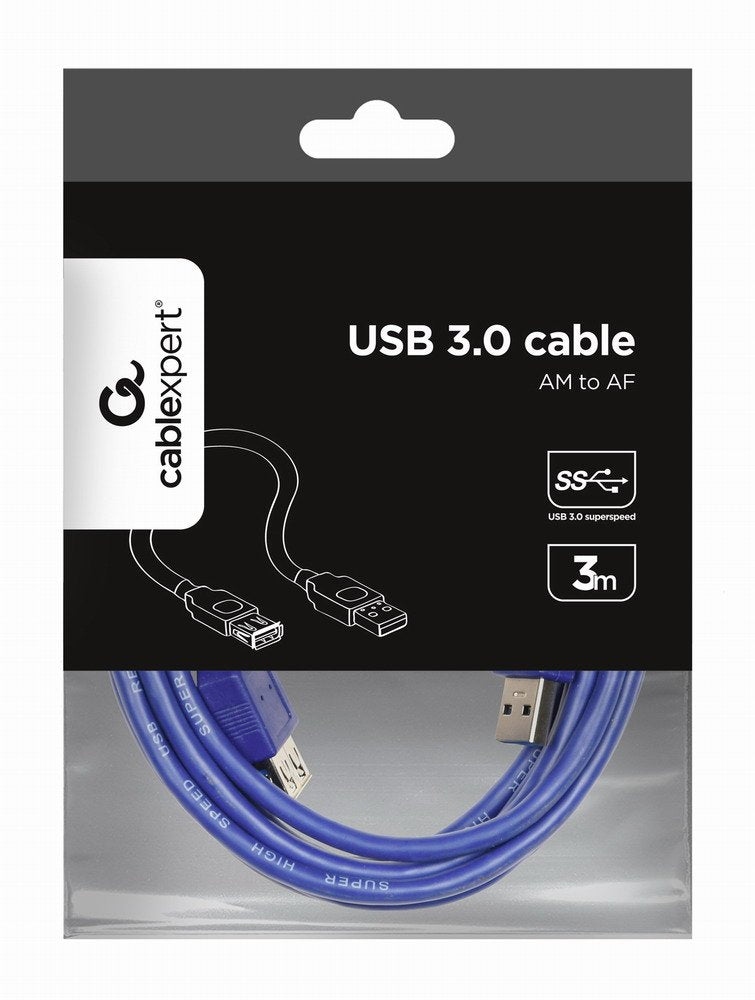 Gembird USB Cable 3.0M/H (alargo) 3M Blue