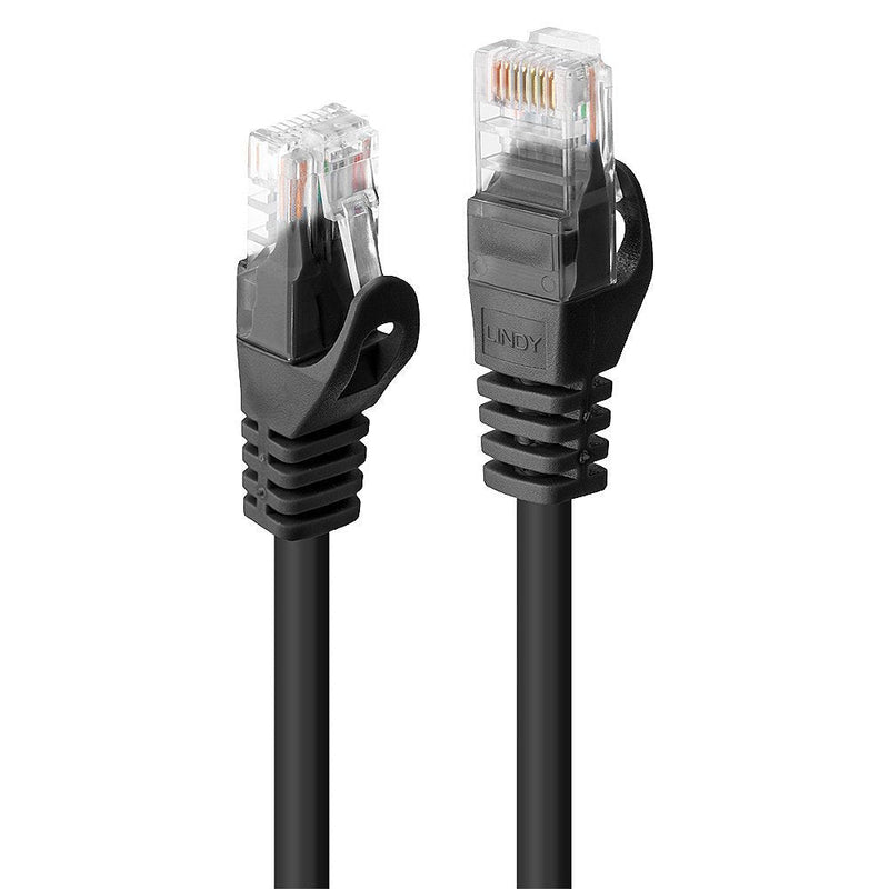 Lindy Network Cable CAT.6 U UTP Basic Black 0.50M