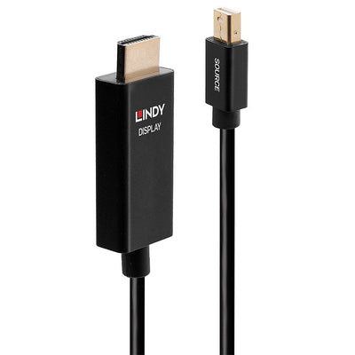 Lindy 40920 Video Cable Adapter 0.5M Mini DisplayPort HDMI Black — image 1