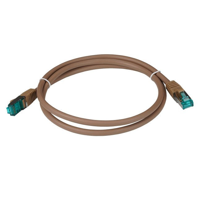 Efb RJ45 Network Cable S FTP CAT.6A Lszh Braun Laenge 1M 4X2XAWG27 7 Nach Tia EIA568B Geschirmt Uebertragungss