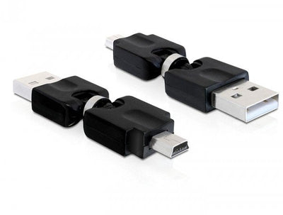 Delock Adapter USB 2.0-A St Mini USB St Rotation — image 1