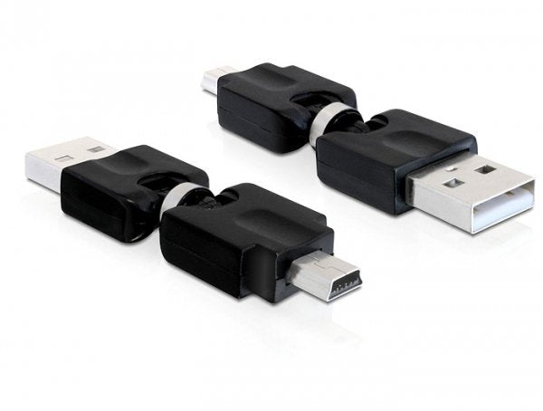 Delock Adapter USB 2.0-A St Mini USB St Rotation