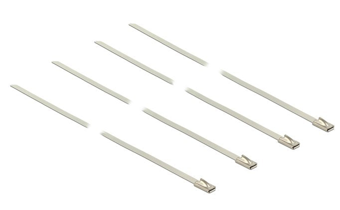 Delock 18632 Cable Ties Steel Inoxidable With 350MM Long X 4,6MM Wide (20 Units