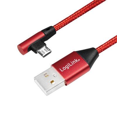 Logilink CU0149 USB Cable 0,3M 2.0 USB a Micro-usb B Red — image 1