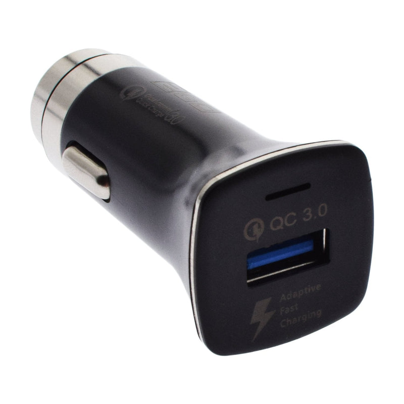 2GO Car Charger Fast 12V/24V Black Univ. Canal Fast USB