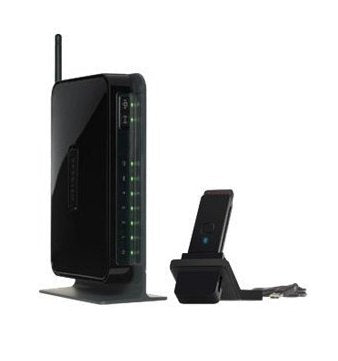 Netgear DGNB1100-100PES Kit Modem Router ADSL2 + Wi-Fi 150Mbps. Includes Card Wireless USB 11N 150Mbps, Todo M
