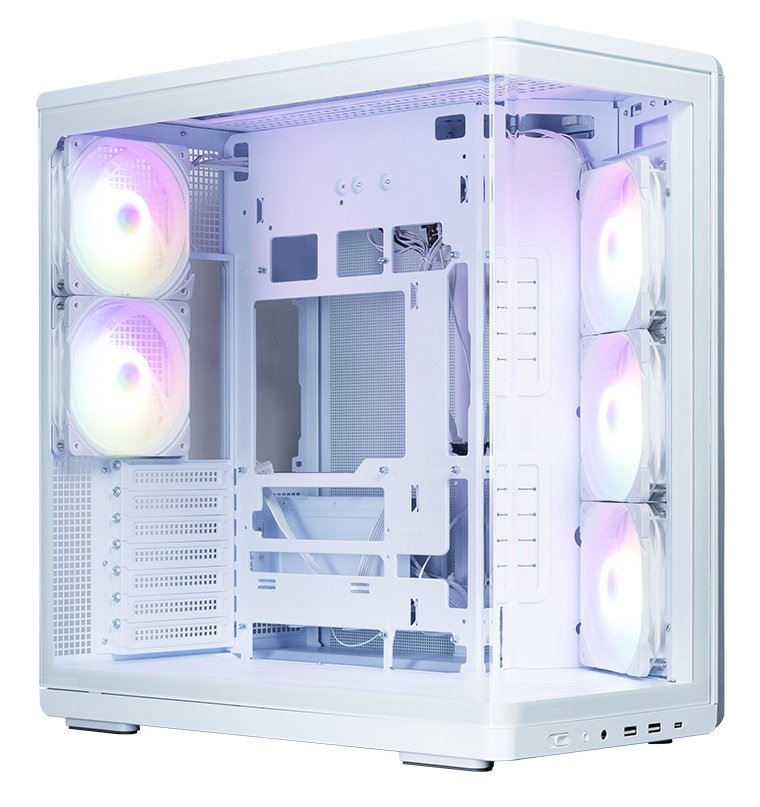 PC Case Obudowa P60 Mid-tower 5X ARGB Fans Biala P60 White