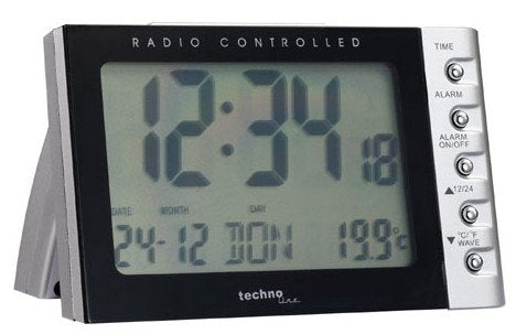 Technoline Wt 188 Despertador Watch Digital Desk Black Silver — image 1