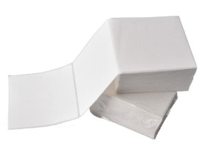 G&g Labels 500 Units 100 X 100MM White Z-faltung — image 1