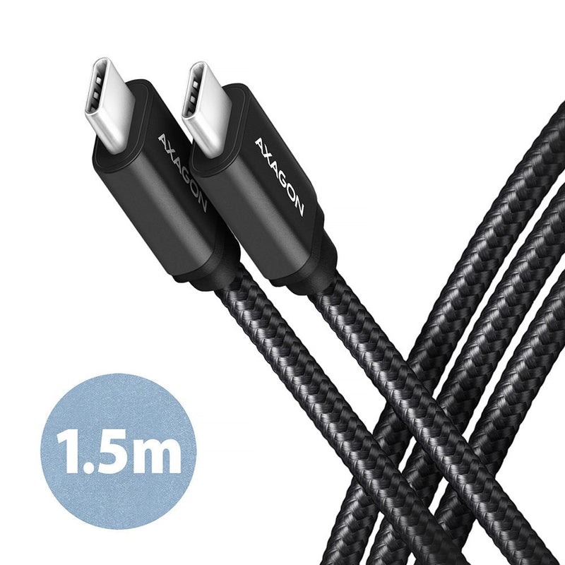 Axagon HCM3-CM15AB USB Cable -c 3.2 Gen 1 Auf USB-C 3.2 Gen 1, Black - 1,5M