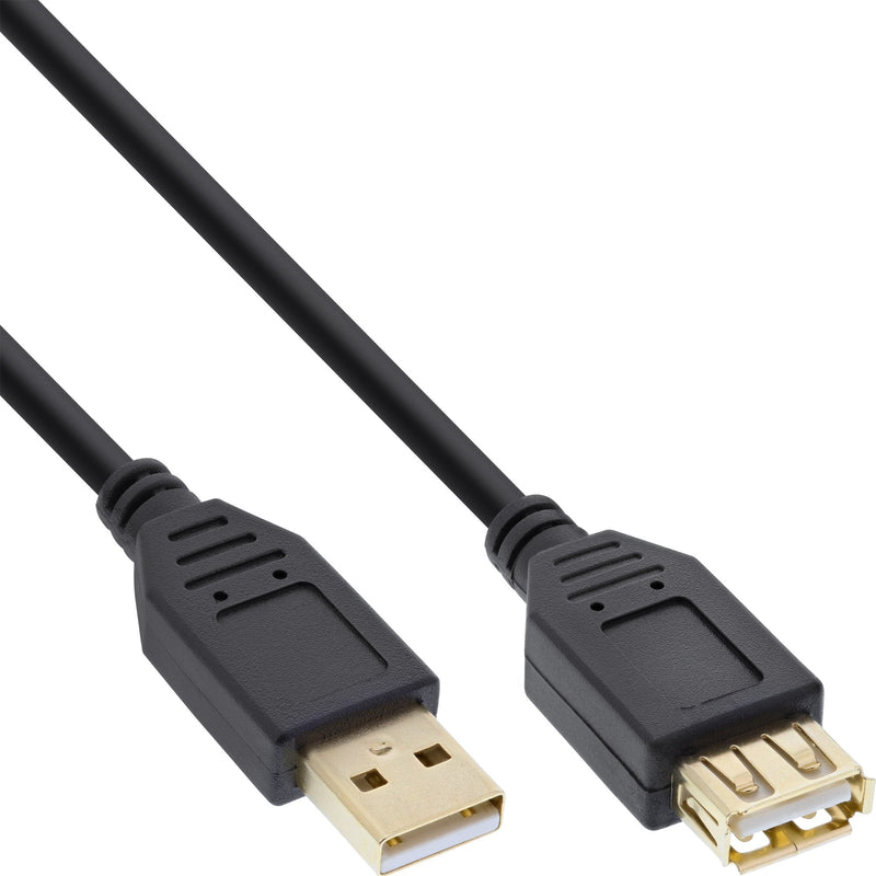 Inline Cable Extensión USB 2.0 Type a Male a Female Black 0,5M