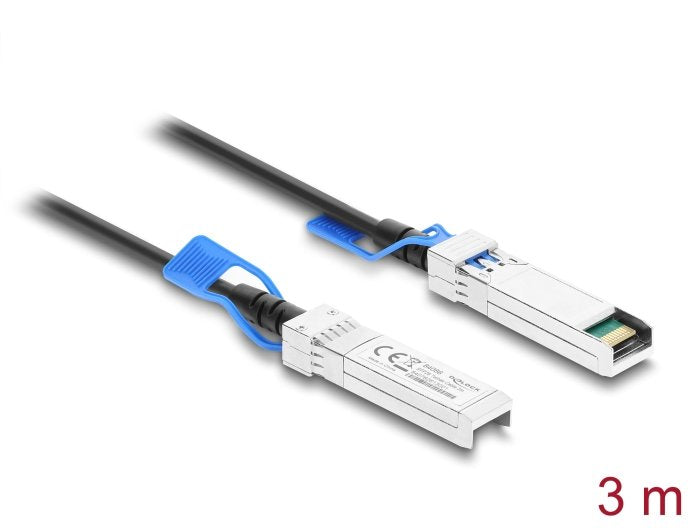 Delock Twinax Cable SFP28 Connector Male a SFP28 Connector Male 25Gbps 3M