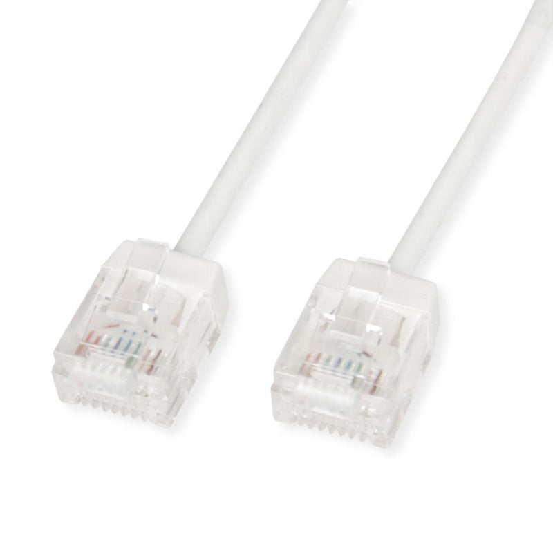 Roline UTP Datacenter Network Cable CAT.6A (class Ea), Lsoh, Slim, Extra Kurzer Plug White 1M
