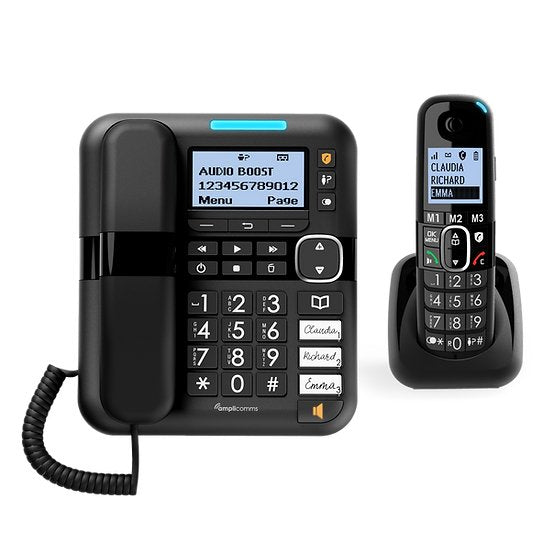 Amplicomms Bigtel 1580 Phone Black With Keys Large