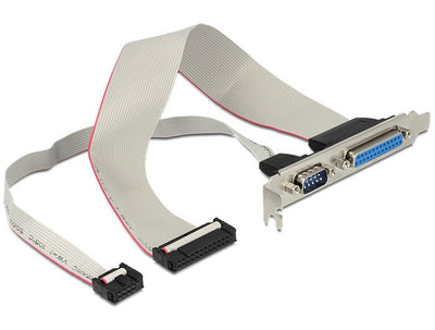 Delock 83445 Adapter Bracket 1X D-SUB25 + 1X D-SUB9 — image 1