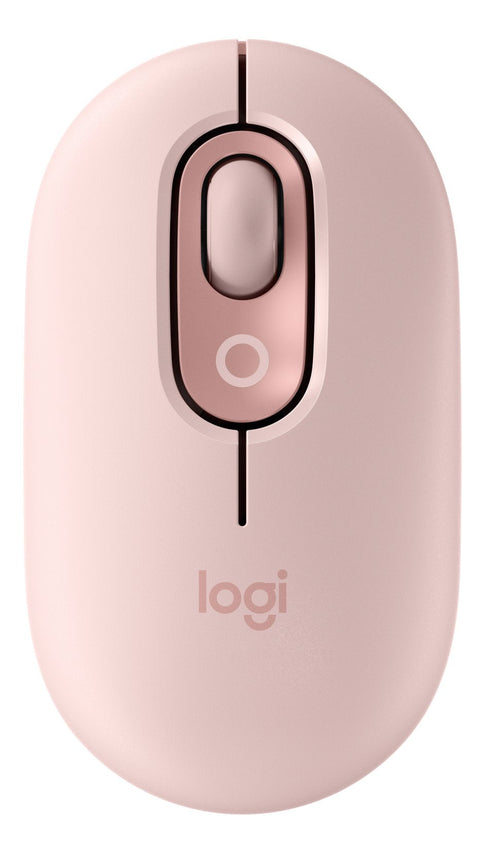 Logitech Pop Mouse, Wireless Mouse Bluetooth Pink — image 1