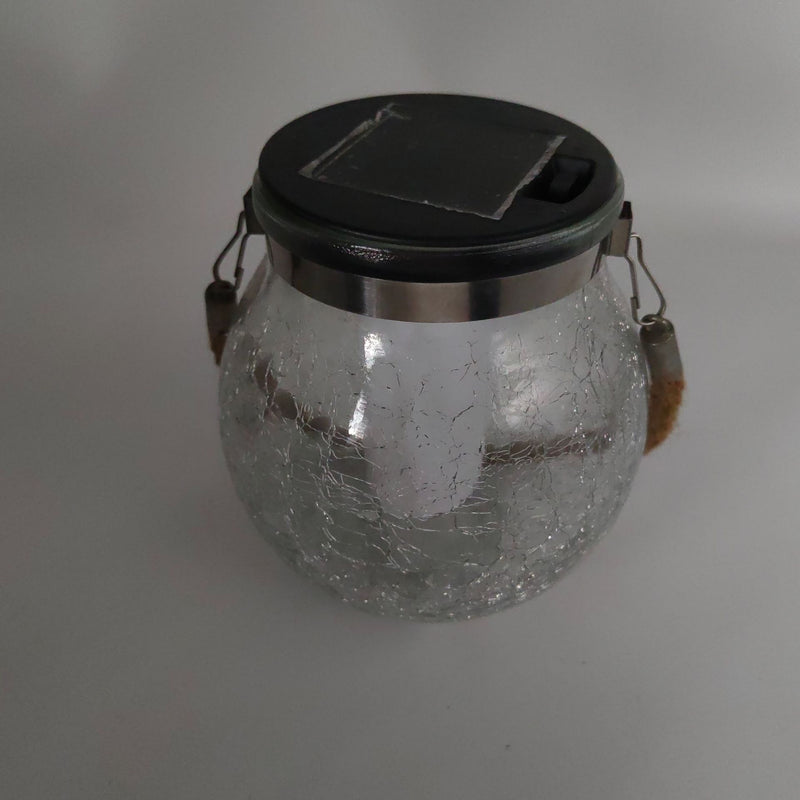 Solar-powered Crack Lamp For Outdoor Courtyards Made Of Glass