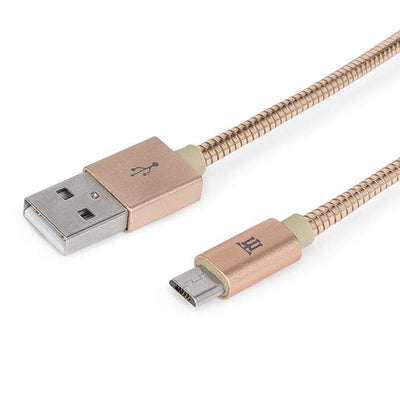 Premium Cable Maillon Micro USB 2.4 Metal Gold 1M — image 1