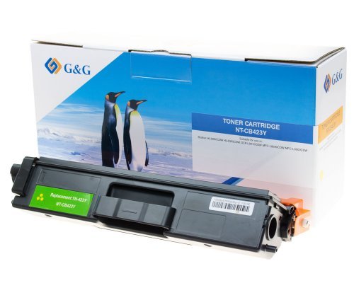 G&g Xl-toner Compatible With Brother TN-423Y Yellow