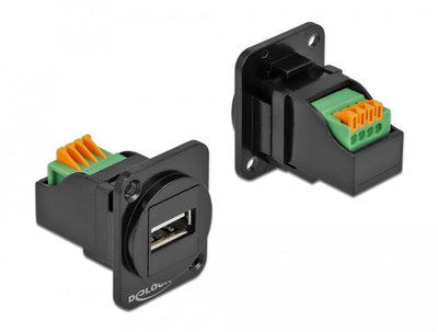 Delock Módulo Type-d USB 2.0 Tipo-a Female a Bloque Terminals — image 1
