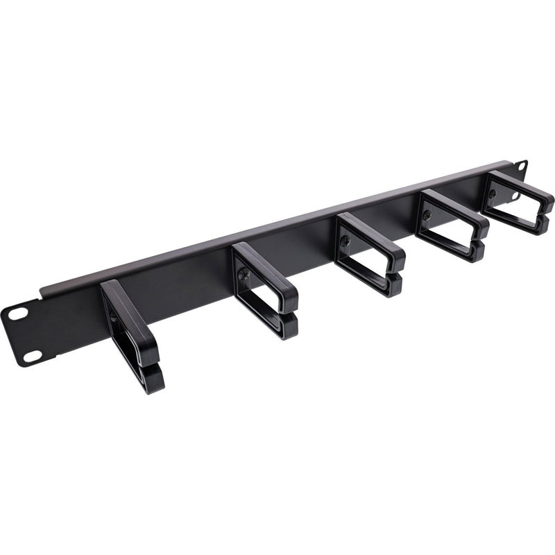 Inline Panel Gestión Cables 19, 5 Stands Small RAL9005, Black