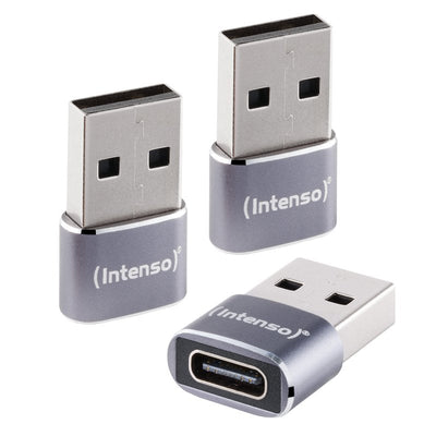 Intenso 3-PACK USB Adapter USB-C - USB-A C480A Aluminium — image 1