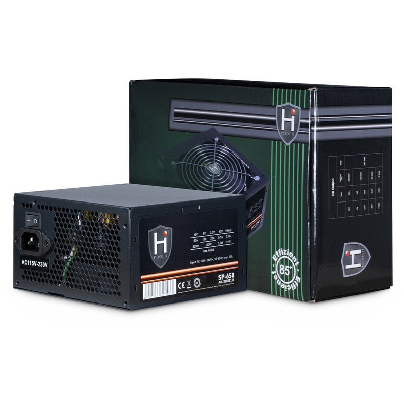Power Supply Inter-tech 650W Hipower SP-650 1X 120MM Fan Retail
