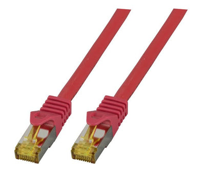Efb RJ45 Network Cable S FTP, CAT.6A, Lszh, CAT.7 ROHK.,25M, Red — image 1