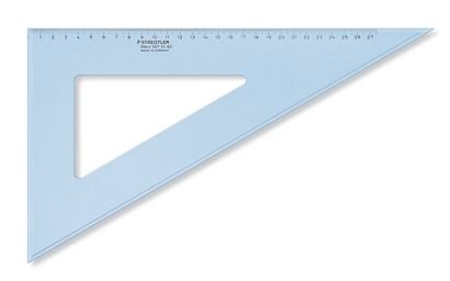 Staedtler Mars 567 Cartabón 30°/60° – 31CM, Transparent