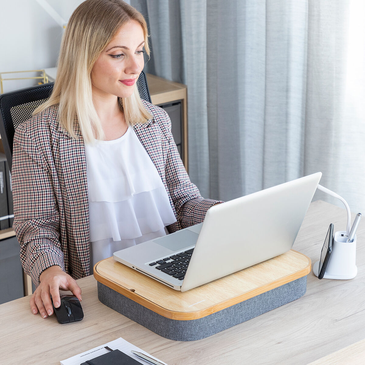 Innovagoods Portable Laptop Desk With Storage Tray Larage Innovagoods