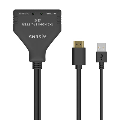 Aisens Duplicador HDMI 4K 2 HDMI Female HDMI Male USB Male A123-0654 — image 1
