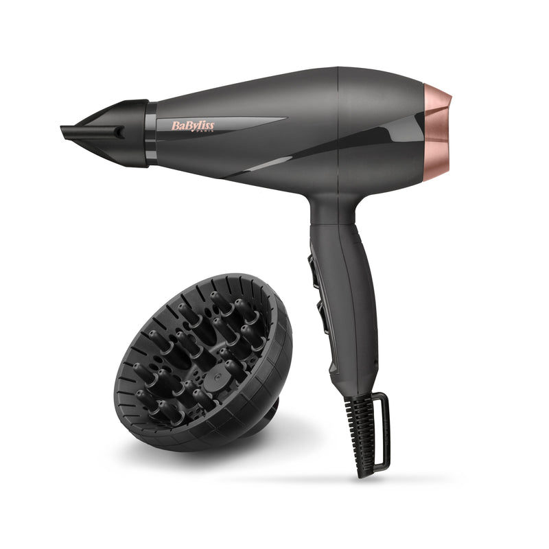 Babyliss Hair Dryer Hair AC 6709DE 2100W Difusor Ionico Grisrosa