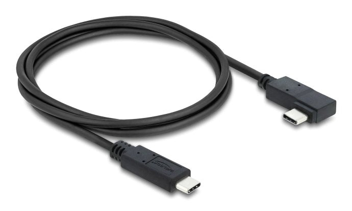 Delock Koaxiales USB 40Gbps Cable Angular Links / Rechts USB PD 3.1 240W 0,5