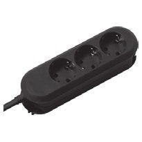 Bachmann Power Strip Plugs Smart 3VÍAS, Black 1,5M, Without Switch — image 1