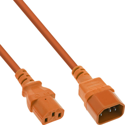 Inline Prolongación Cable Power , C13 a C14, Orange 1,5M — image 1