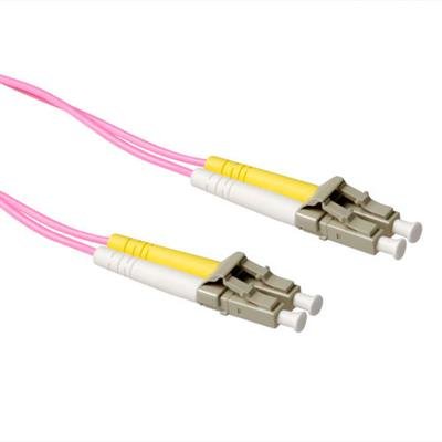 2.5 Meter Lszh Multimode 50 125 OM4 Fiber Patch Cable Duplex With Lc Connectors