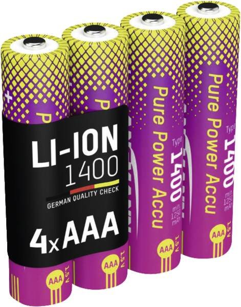 Ansmann Battery Aaa Purepower 1400 4ER Li-ion 1 5V 1400MAH 4ER Pack