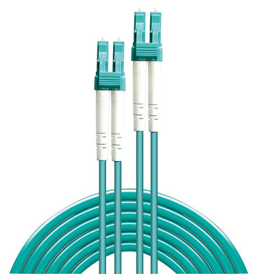 Lindy 150M OM3 Lc Duplex Cable Fibre Optic Turquesa — image 1