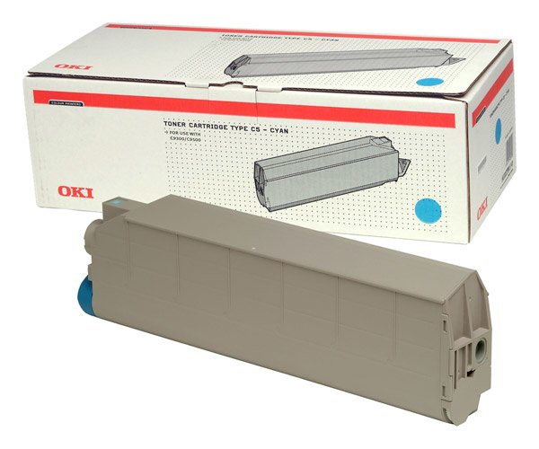 Oki Genuine Toner Laser Cyan Type C5 15.000 Paginas C/9300/9500