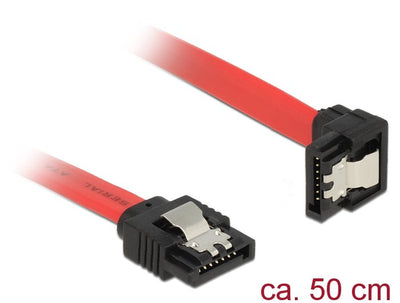 Delock Cable SATA 6GB/S Acodado Hacia Abajo 50CM — image 1